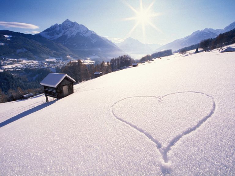 Winterlandschaft in den Alpen